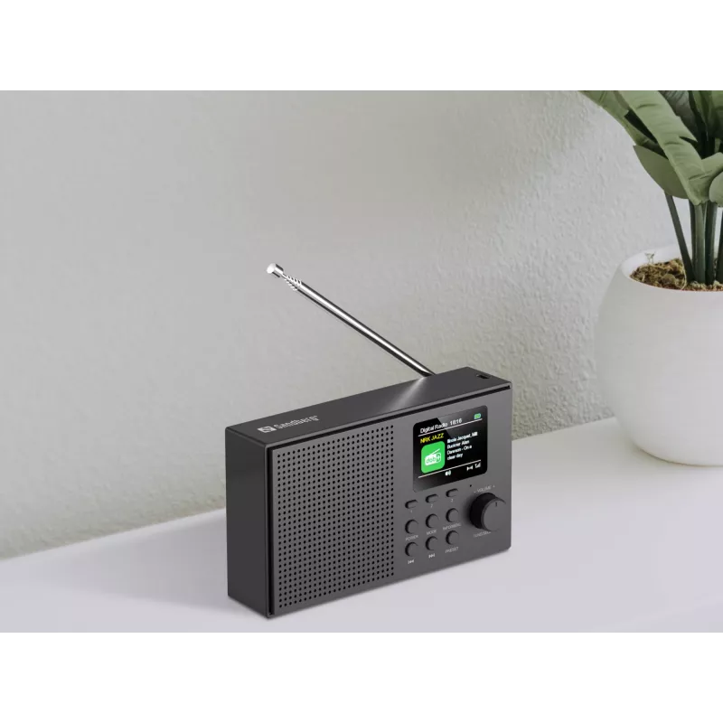 Sandberg garsiakalbis radijas DAB+BT įkraunamas, nešiojamas, analoginis ir skaitmeninis, DAB+, FM, 87.5–108 MHz, 174–240 MHz, 3 W