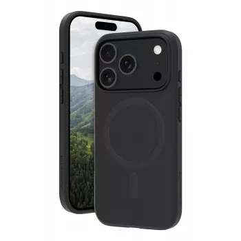Apsauginis galinis dangtelis dbramante1928 Nuuk Pro MS, skirtas Apple iPhone 17 Pro — suderinamas su MagSafe, plastikinis, juodas