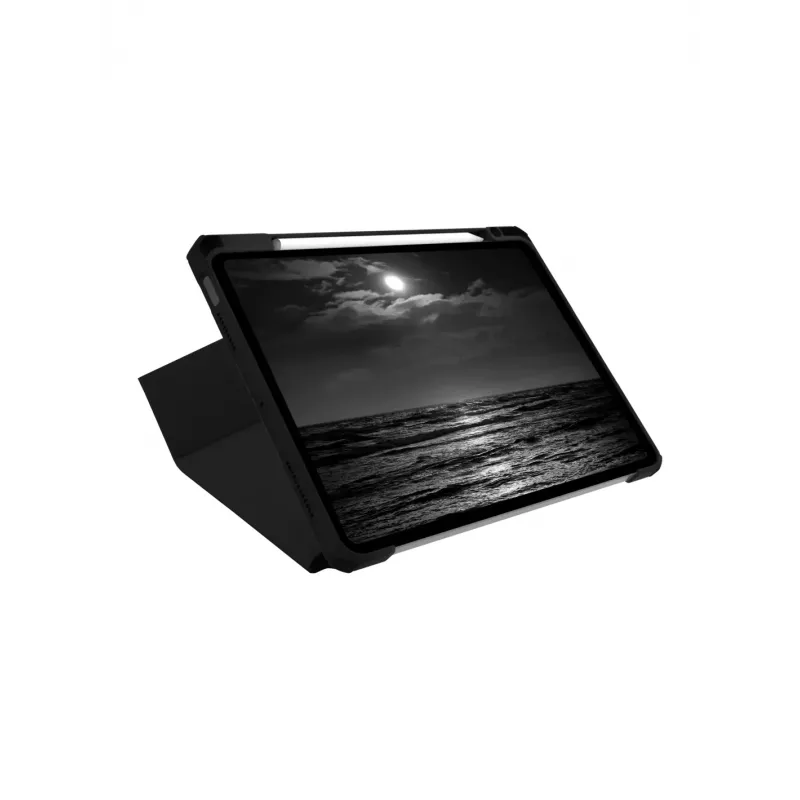 Planšetės flip dėklas d bramante LOIAICBL6825, skirtas Apple iPad Air 11 col. (27,9 cm) — suderinamas M3/M2/5-tos/4-tos kartos, stovo režimas, 220 g