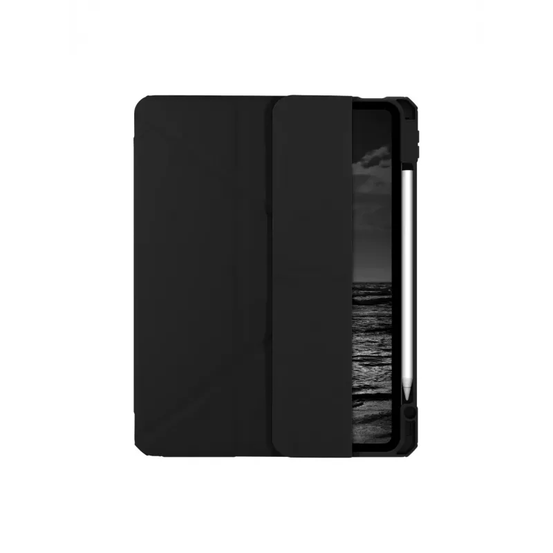 Planšetės flip dėklas d bramante LOIAICBL6825, skirtas Apple iPad Air 11 col. (27,9 cm) — suderinamas M3/M2/5-tos/4-tos kartos, stovo režimas, 220 g