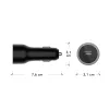 Automobilinis įkroviklis USB-C 65 W, d bramante re-charge — 12–24 V cigarečių degiklio lizdas, 1× USB-C, juodas