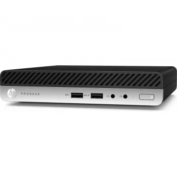 T1A HP ProDesk 400 G4 Atnaujintas Intel® Core™ i5 i5-8400T 8 GB DDR4-SDRAM 256 GB SSD Windows 10 Pro Mini PC Juoda, Sidabrinė
