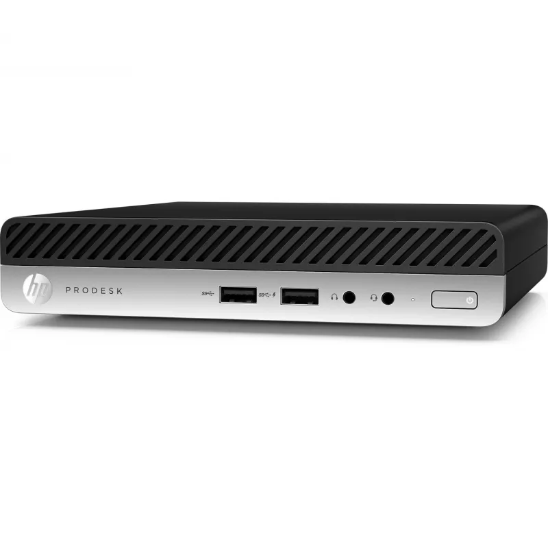 T1A HP ProDesk 400 G4 Atnaujintas Intel® Core™ i5 i5-8400T 8 GB DDR4-SDRAM 256 GB SSD Windows 10 Pro Mini PC Juoda, Sidabrinė