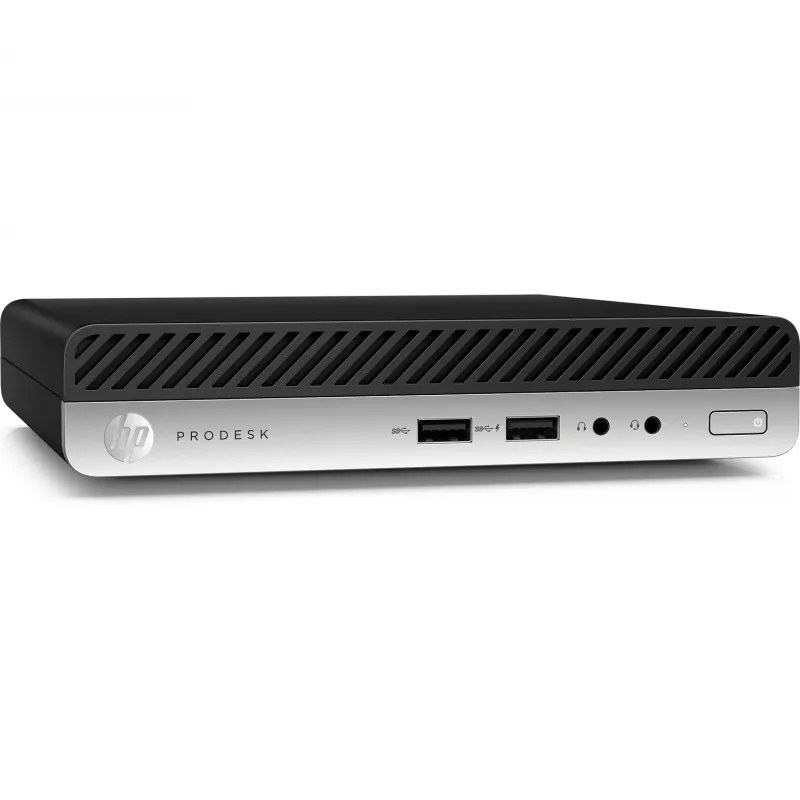 T1A HP ProDesk 400 G4 Atnaujintas Intel® Core™ i5 i5-8400T 8 GB DDR4-SDRAM 256 GB SSD Windows 10 Pro Mini PC Juoda, Sidabrinė