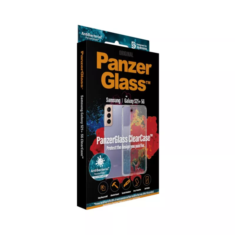 PanzerGlass ® ClearCase™ Samsung Galaxy S21 Plus 5G, Dėklas, Samsung, Samsung - Galaxy S21+, Skaidrus