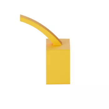 Lanview spaustukai ploniems ir lankstiems kabeliams 20 vnt. geltoni plastikiniai 150 mm 20 vnt.