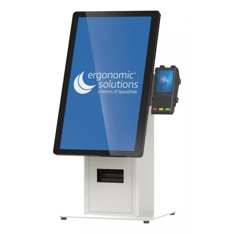 Kiosko rinkinys Ergonomic Solutions SpacePole Mini Kiosk Countertop Juoda Metal