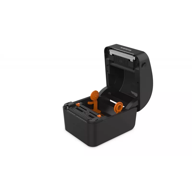 Etikečių spausdintuvas Capture CA-RP420 — Tiesioginio terminio spausdinimo, 203 dpi, stalinis, su USB, nuoseklia, Ethernet sąsajomis (juodas)