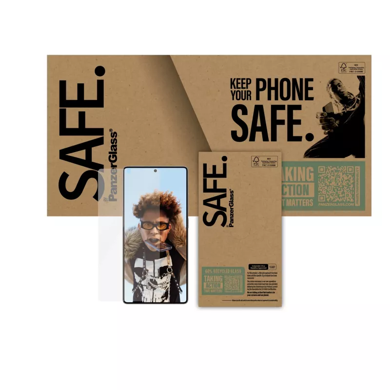PanzerGlass SAFE. by ® Ekrano apsauga Samsung Galaxy S25 Ultra | Itin platus pritaikymas
