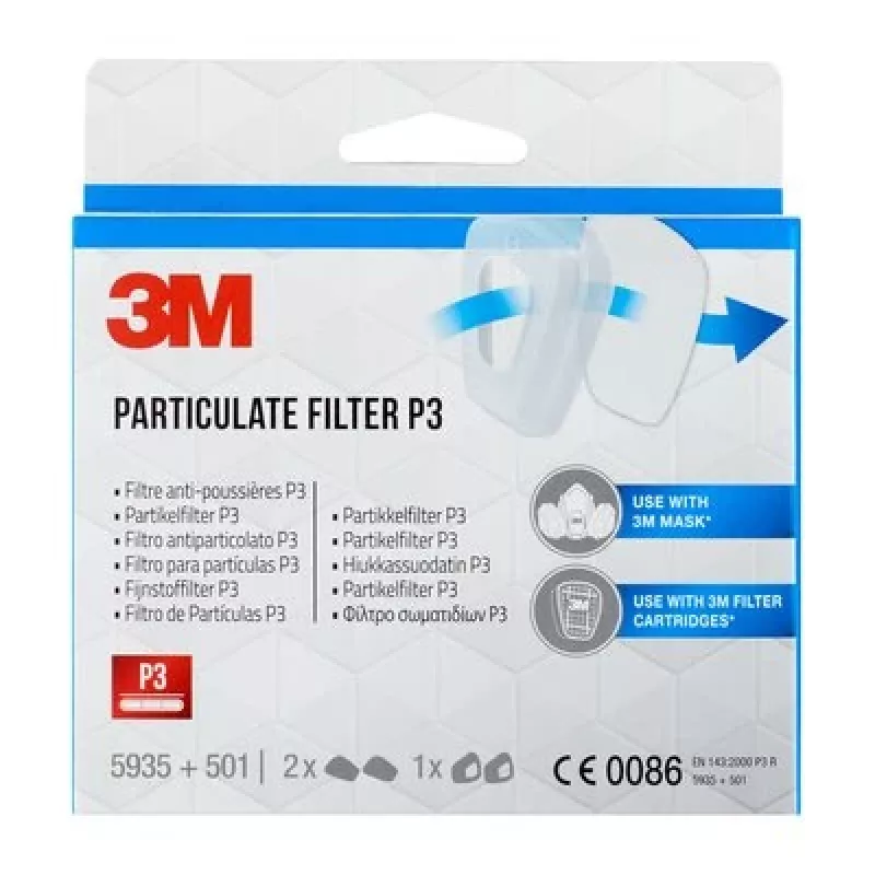 Kietųjų dalelių filtras 3M 5935 P3, 2 vnt. pakuotė