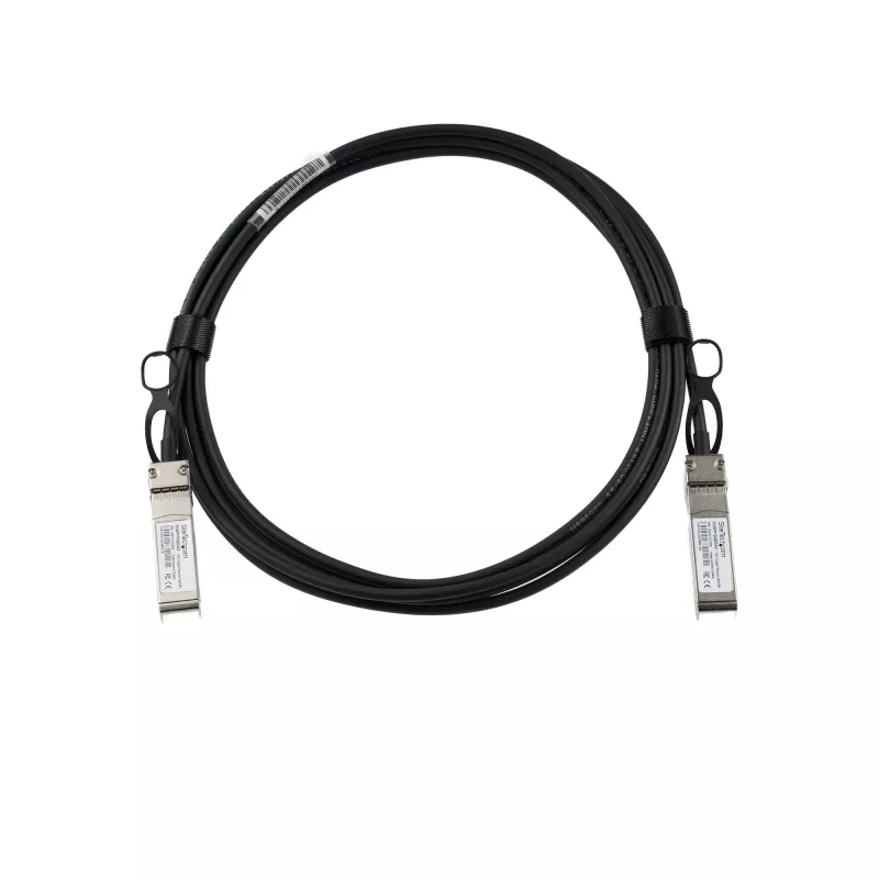 StarTech.com Juniper EX-SFP-10GE-DAC-3M suderinamas 3 m 10G SFP+ į SFP+ tiesioginio prijungimo laidas Twinax – 10GbE SFP+ varinis DAC 10 Gbps mažos galios pasyvusis Mini GBIC / siųstuvo-imtuvo modulis DAC
