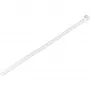 StarTech.com 10 colių (25 cm) daugkartiniai kabelių raiščiai – 1/4 colio (7 mm) pločio, 2-1/2 colio (65 mm) ryšulio skersmuo, 50 svarų (22 kg) tempiamasis stipris, atsegami nailoniniai raiščiai, vidaus/lauko, 94V-2 / UL sąraše, 100 vnt. – balti
