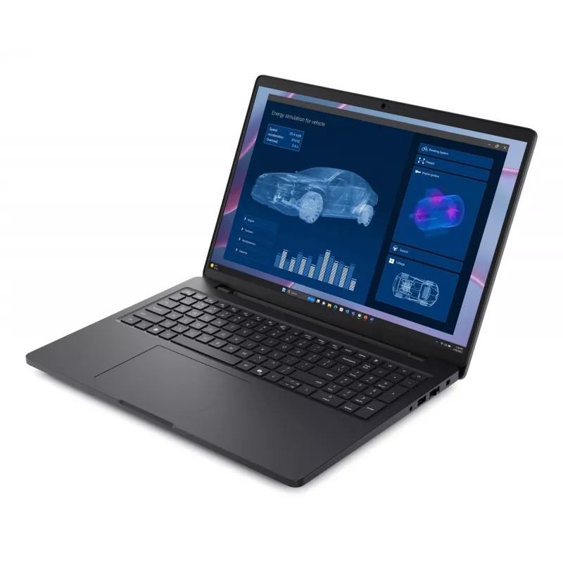 DELL Pro Max 16 MC16255 Copilot+ PC AMD Ryzen AI 7 PRO 350 nešiojamasis kompiuteris 40,6 cm (16 colių) Full HD+ 32 GB LPDDR5x-SDRAM 1 TB SSD NVIDIA RTX PRO 1000 Blackwell Wi-Fi 7 (802.11be) Windows 11 Pro anglų k. juodas