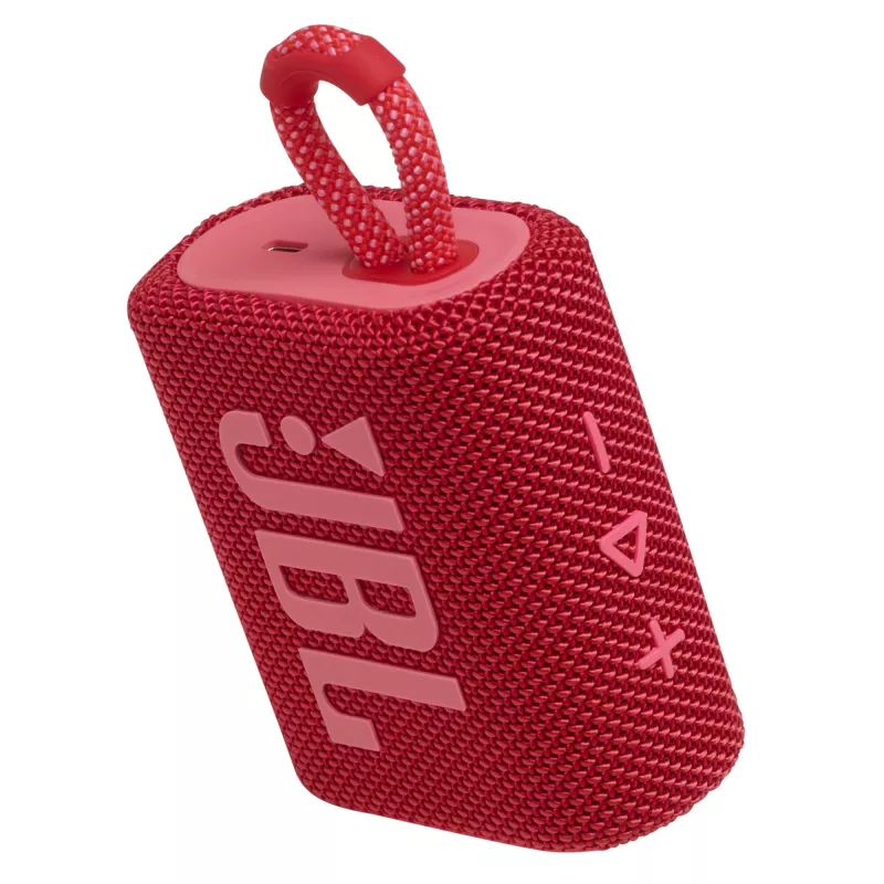JBL GO 3 RAUDONA, 3,81 cm (1,5 colio), 4,7 cm, 4,2 W, 110–20000 Hz, 85 dB, 4,2 W