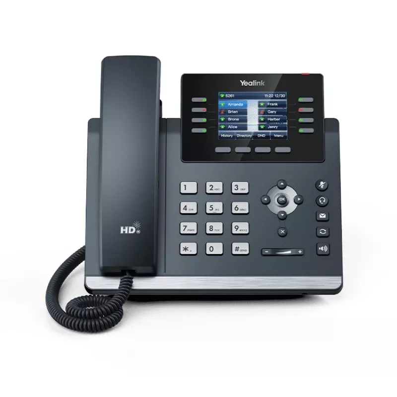 Yealink SIP-T44W IP telefonas Pilka 8 linijos LCD Wi-Fi