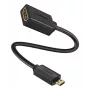 Ugreen 20134 HDMI laidas 0,2 m HDMI D tipo (Micro) HDMI A tipo (standartinis) Juoda