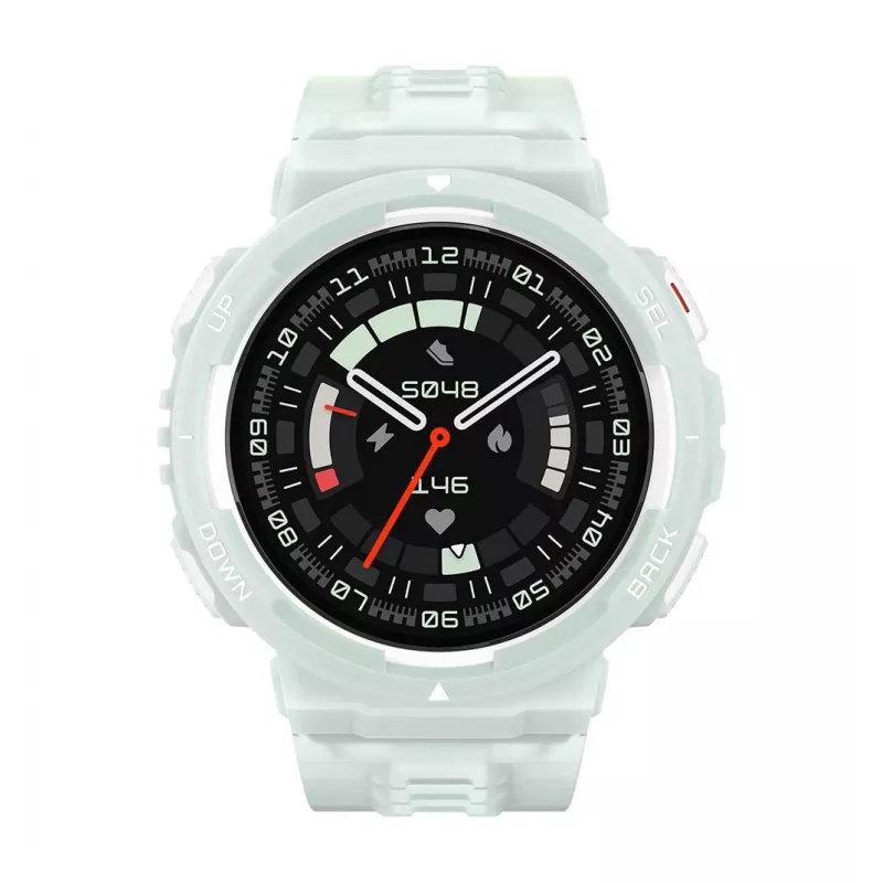 Amazfit ACTIVE EDGE 3.35 cm (1.32 inch) TFT 46 mm Digital 360 x 360 pixels Touchscreen Mint colour GPS (satellite)