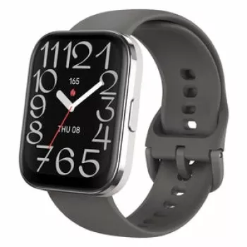Išmanusis laikrodis Amazfit Bip 5 Unity — TFT 1,91 colio (4,85 cm), 320×380 jutiklinis ekranas, GPS, 22 mm nerūdijančio plieno korpusas
