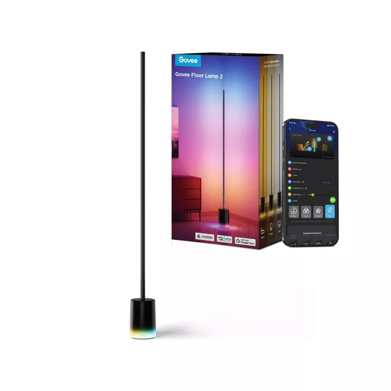 Govee grindų lempa 2 išmanusis grindų apšvietimas Wi-Fi/Bluetooth