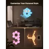 Išmanusis sieninis šviestuvas Govee Glide Hexagon Light Panels Ultra išplėtimo rinkinys – Wi‑Fi / Bluetooth, 36 V įvestis, pilkas