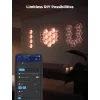Išmanusis sieninis šviestuvas Govee Glide Hexagon Light Panels Ultra išplėtimo rinkinys – Wi‑Fi / Bluetooth, 36 V įvestis, pilkas