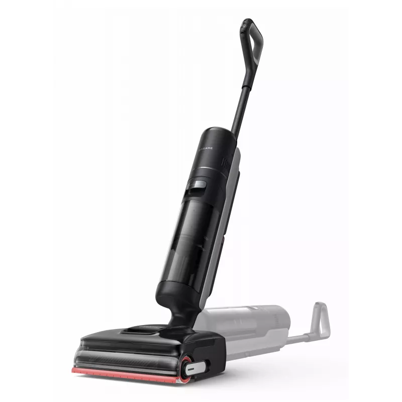 2-in-1 stick vacuum Dreame H15 Mix — maitinamas baterijomis sausas ir šlapias valymas, 400 W, 23 000 Pa, trigubas kraštų šepetys, juoda