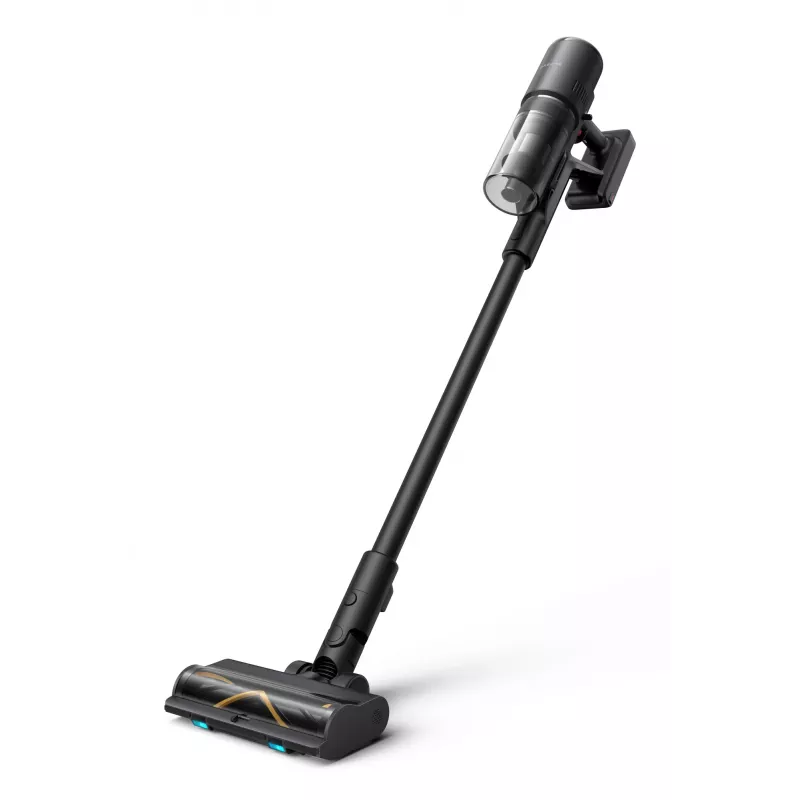 2-in-1 stick vacuum Dreame H15 Mix — maitinamas baterijomis sausas ir šlapias valymas, 400 W, 23 000 Pa, trigubas kraštų šepetys, juoda