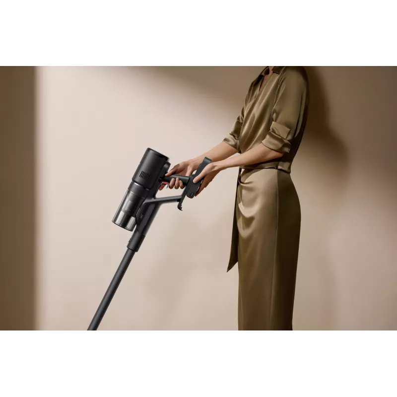2-in-1 stick vacuum Dreame H15 Mix — maitinamas baterijomis sausas ir šlapias valymas, 400 W, 23 000 Pa, trigubas kraštų šepetys, juoda