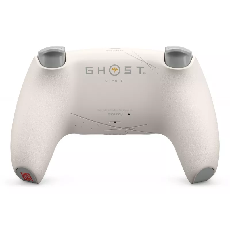 Sony DualSense belaidis valdiklis – Ghost of Yōtei Gold Limited Edition, auksinis, baltas, Bluetooth/USB žaidimų pultas, analoginis / skaitmeninis, Android, MAC, PC, PlayStation 5, iOS