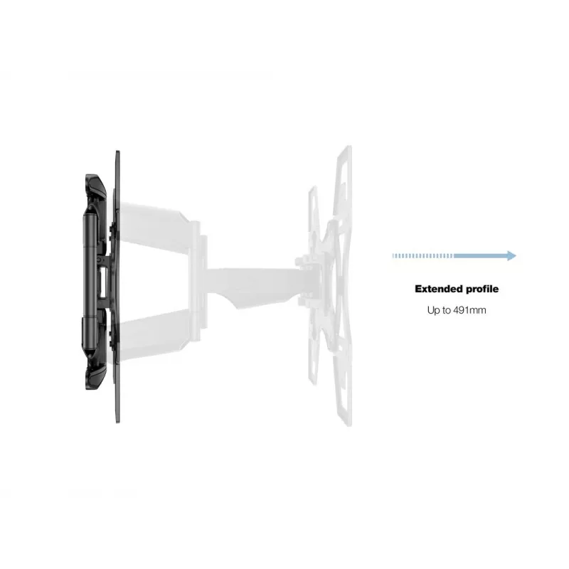 Sieninis laikiklis MULTIBRACKETS M VESA Flexarm Full Motion Dual 400x400 40–70 colių ekranams, 45 kg, juodas