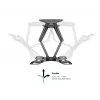 Sieninis laikiklis MULTIBRACKETS M VESA Flexarm Full Motion Dual 400x400 40–70 colių ekranams, 45 kg, juodas