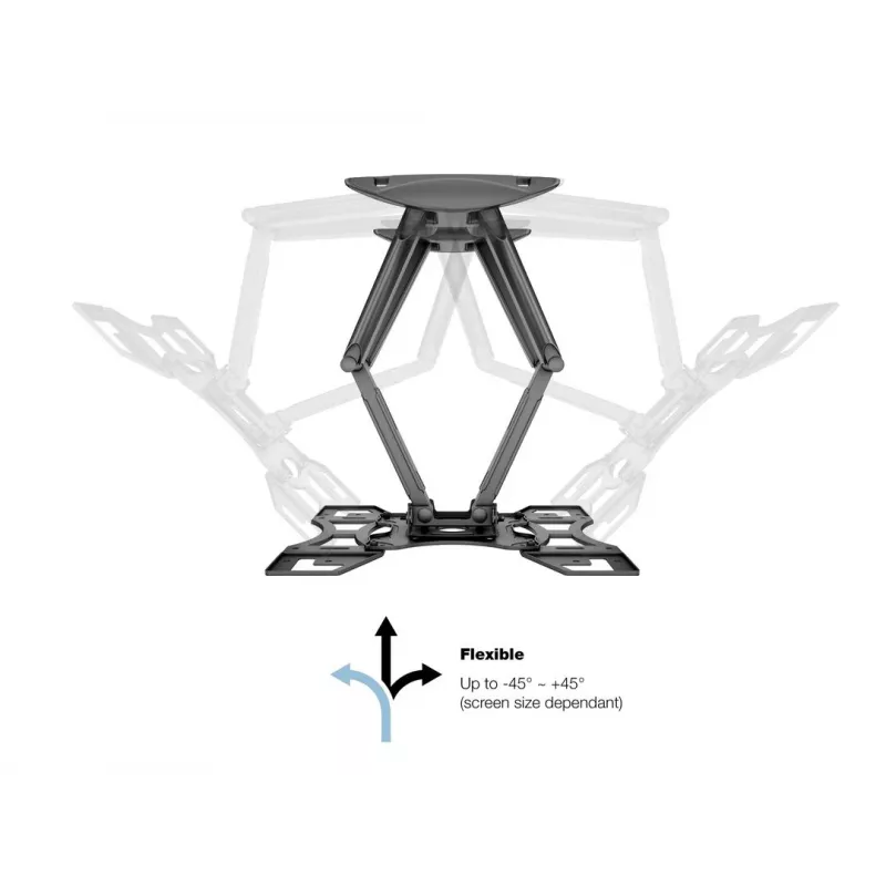 Sieninis laikiklis MULTIBRACKETS M VESA Flexarm Full Motion Dual 400x400 40–70 colių ekranams, 45 kg, juodas