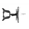 Sieninis laikiklis MULTIBRACKETS M VESA Flexarm Full Motion Dual 400x400 40–70 colių ekranams, 45 kg, juodas