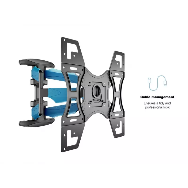 Sieninis laikiklis MULTIBRACKETS M VESA Flexarm Full Motion Dual 400x400 40–70 colių ekranams, 45 kg, juodas