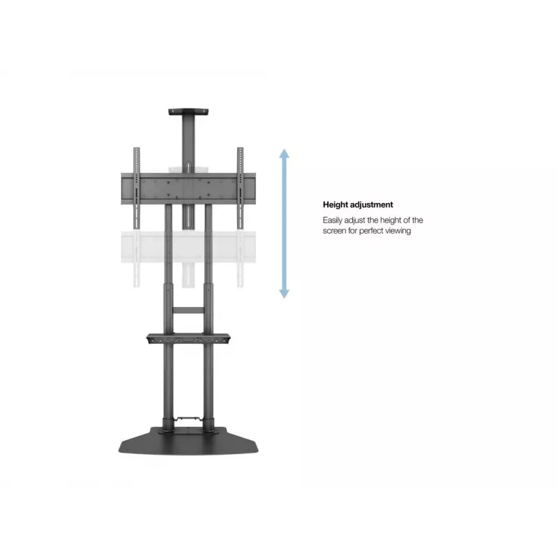 Grindų stovas MULTIBRACKETS Public Floorbase Basic 180 reguliuojamo aukščio 1350–1650 mm