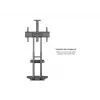 Grindų stovas MULTIBRACKETS Public Floorbase Basic 180 reguliuojamo aukščio 1350–1650 mm