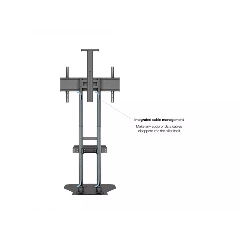 Grindų stovas MULTIBRACKETS Public Floorbase Basic 180 reguliuojamo aukščio 1350–1650 mm