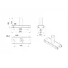 Multibrackets M lubų prailginimo komplektas 3 m Pro OM55N-D/OM46N-D