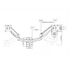 Multibrackets M Monitoriaus Laikiklis Sienai Basic Dual 16 kg 17-32 col. Juoda