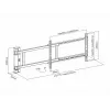 Multibrackets M motorizuotas pasukamas laikiklis X-Large 50 kg 170° juodas