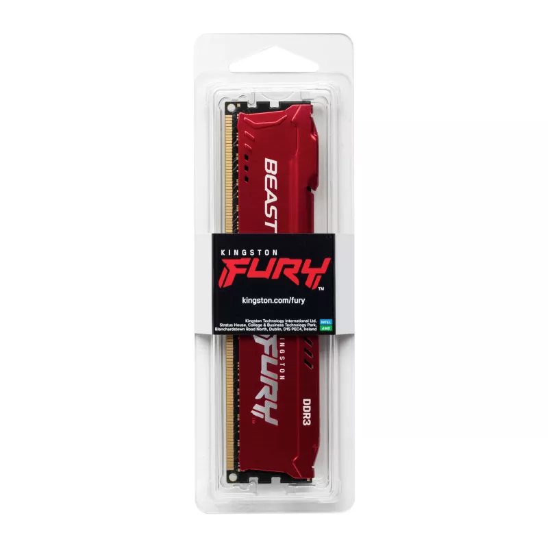 Kingston Technology FURY Beast atminties modulis 8 GB 1 x 8 GB DDR3 240 kontaktų DIMM
