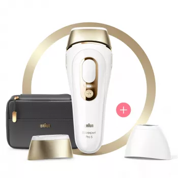 Braun Silk-expert Pro Silk·expert Pro 5 PL5140 Intensyvi impulsinė šviesa (IPL) Auksinė, Balta