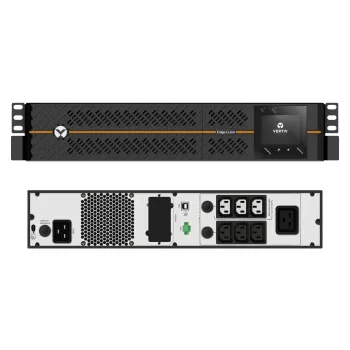 Vertiv EDGELI-2200IRT2U nepertraukiamo maitinimo šaltinis (UPS) Line-Interactive 2,2 kVA 1980 W 6 kintamosios srovės lizdų (-ai)