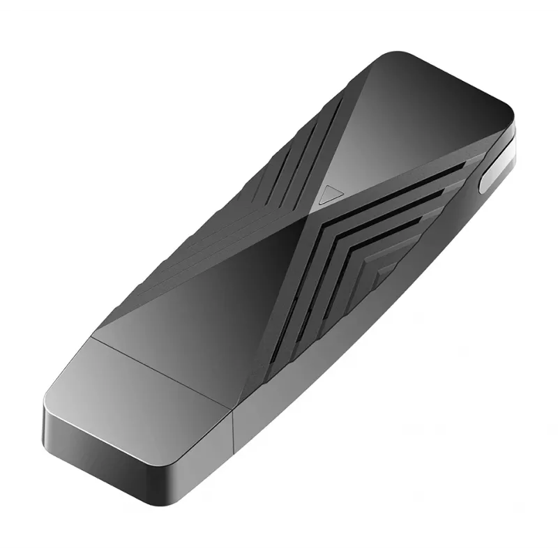 D-Link AX1800 Wi-Fi USB adapteris, belaidis, USB, WLAN, Wi-Fi 6 (802.11ax), 1800 Mbit/s, juodas