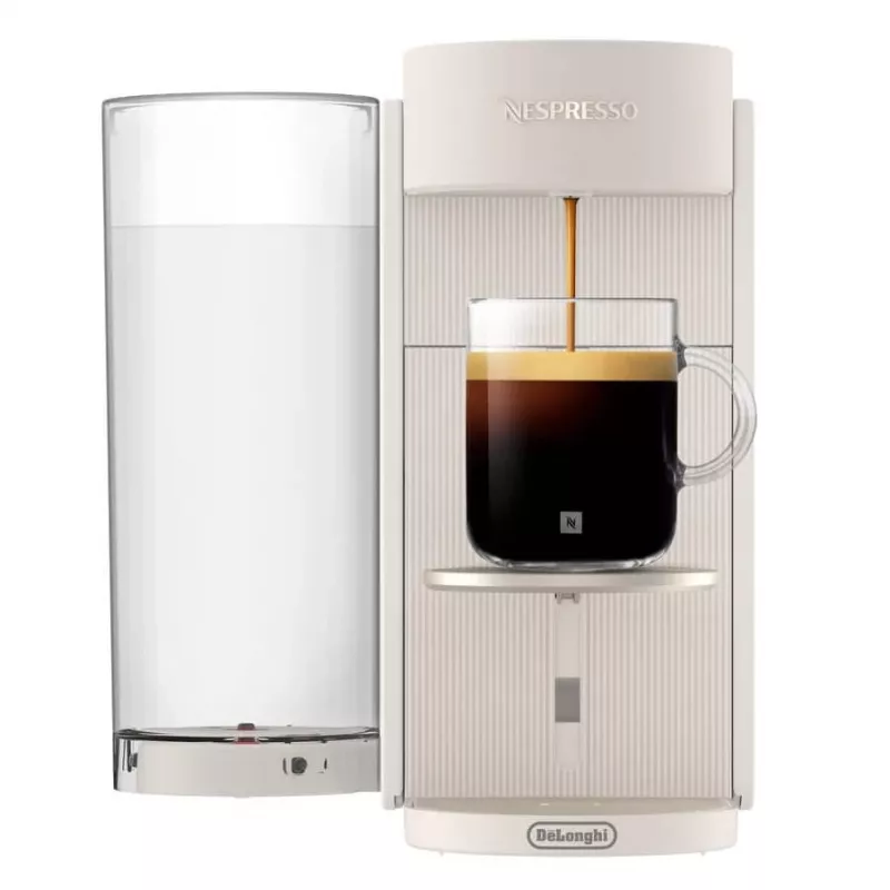 De’Longhi NESPRESSO® Vertuo Pop ENV90.B - Liquorice Juoda, kapsulinis kavos aparatas, kavos kapsulė, balta