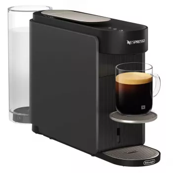 De’Longhi NESPRESSO® Vertuo Pop ENV90.B - Liquorice Juoda, kapsulinis kavos aparatas, kavos kapsulė, pilka