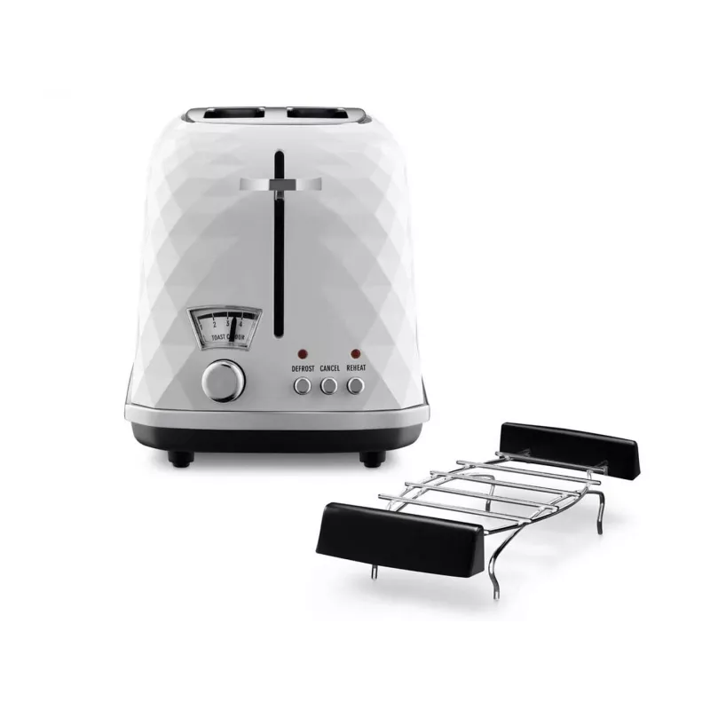 De’Longhi CTJ 2103.W skrudintuvas 2 riekėms 900 W juoda, balta
