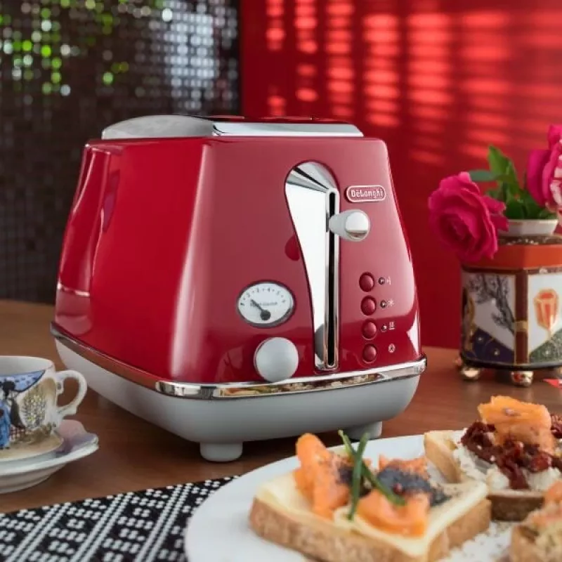 De’Longhi Icona Capitals 6 2 riekėms 900 W raudonas