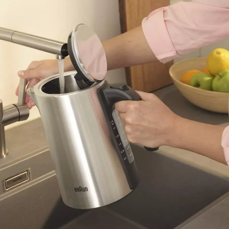 Braun WK 5200 elektrinis virdulys 1,7 L 2200 W Nerūdijantis plienas, Juoda