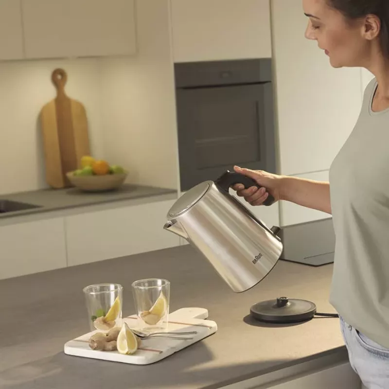 Braun WK 5200 elektrinis virdulys 1,7 L 2200 W Nerūdijantis plienas, Juoda
